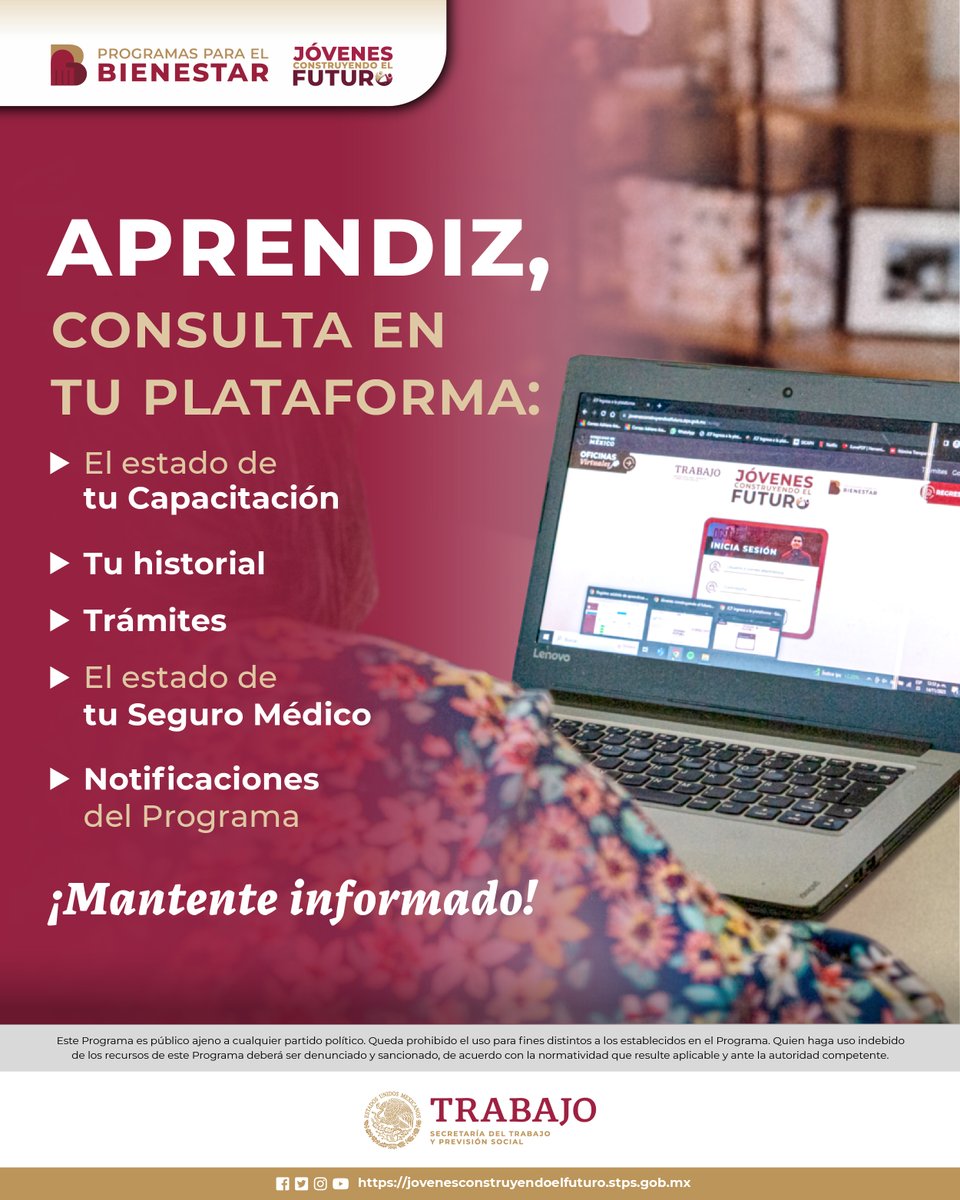 Aprendiz, si deseas conocer los detalles de tu Capacitación revisa frecuentemente tu Plataforma.