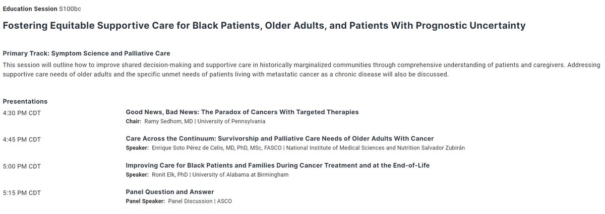 This is a session I'm very much looking forward to at #ASCO2024! @roneetE @ramsedhom @EnriqueSoto8 @GeriOncCoP @myCARG @SIOGorg @ASCOTECAG To Provide Quality Cancer Care, Clinicians Must Appreciate the People Living With the Disease | ASCO Daily News dailynews.ascopubs.org/do/provide-qua…