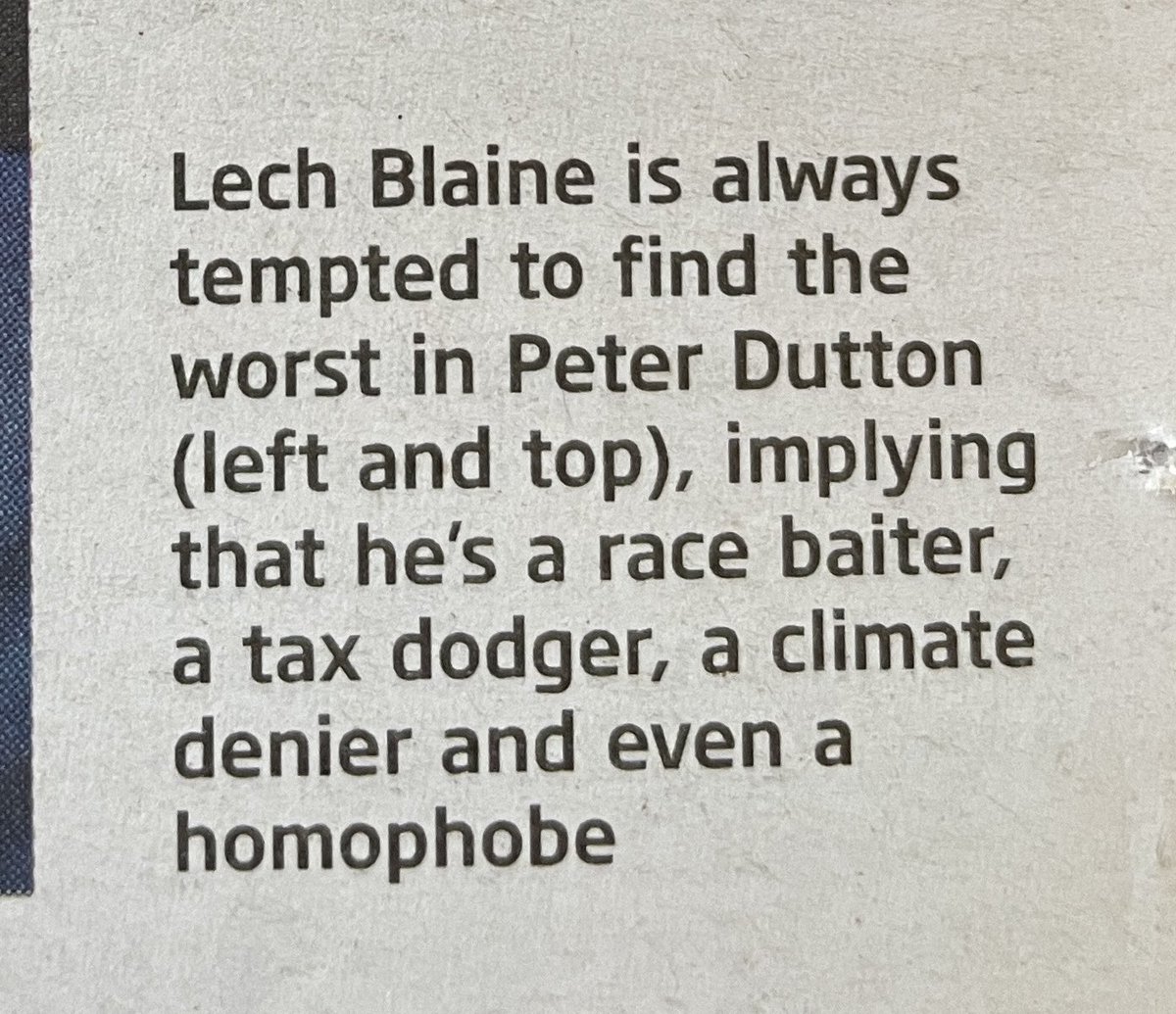Timothy Lynch review of Lech Blaine’s #QuarterlyEssay ‘Bad Cop’… Can’t see the problem with Blaine’s assessment tbh. African gangs anyone?