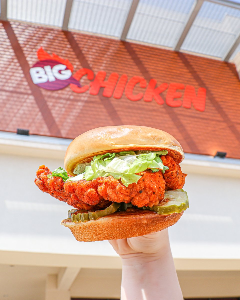 Keepin' it SPICY with Uncle Jerome's Nashville Hot 🔥 Did you know that you can make your sandwich extra spicy? Make sure to ask about our HOTTER Ghost Pepper option! #BigChickenShaq 🙌🐔