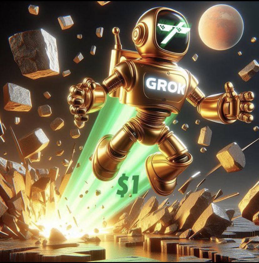 Imagine when Bullrun starts, 

when FOMO comes,

when Elonmusk re-engages heavily with community memes,

when big influencers start posting and talking about it, 

when #GROK 1.5/2.0/3.0 is released... 

IMAGINE, JUST IMAGINE...

WHAT DO YOU THINK WILL HAPPEN TO THE PRICE?

😋😋