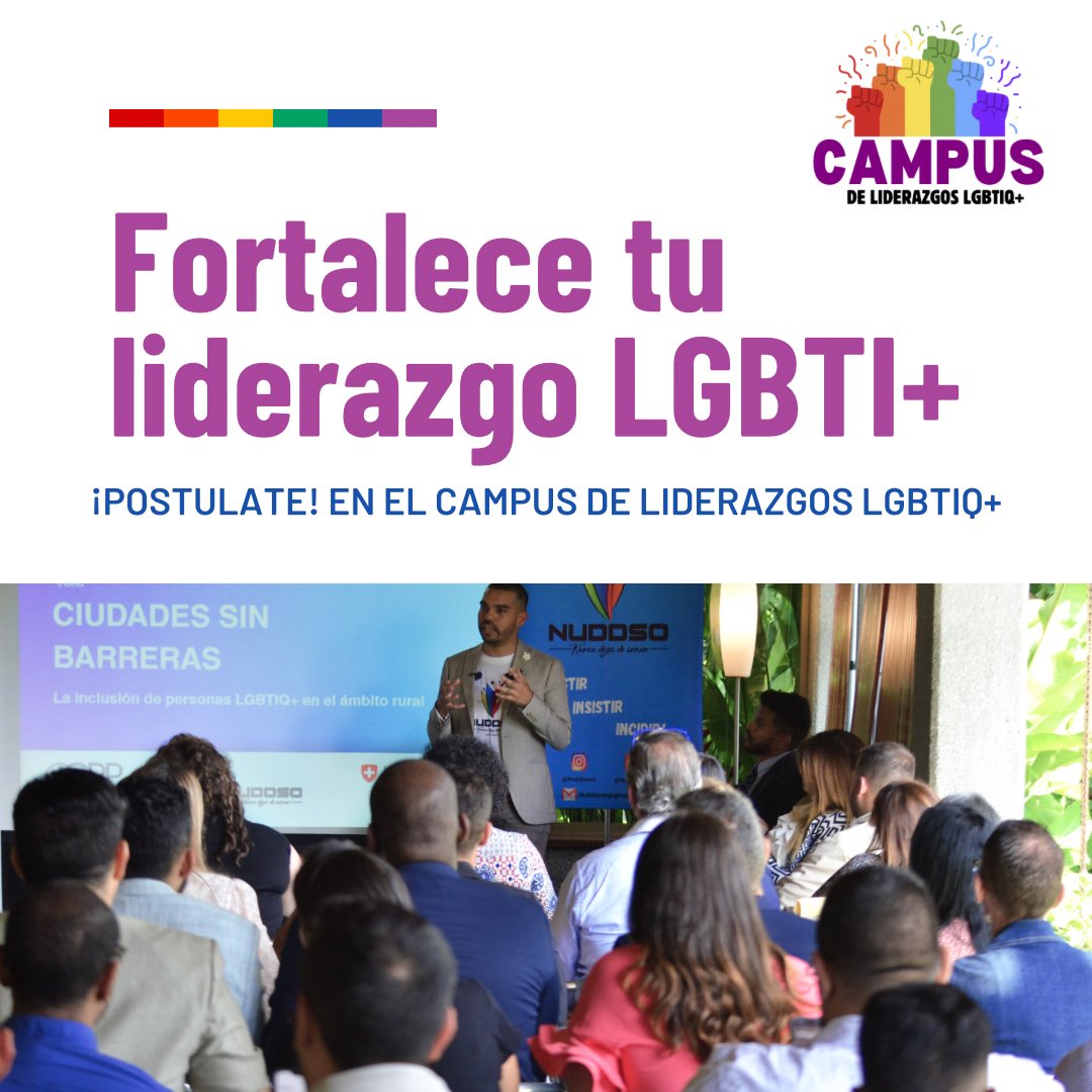 ¡Te invitamos a fortalecer tu liderazgo LGBTIQ+! El campus de liderazgos políticos LGBTIQ+ en Venezuela, es un espacio de formación, innovador y de hacer comunidad entre todxs 🏳️‍🌈 ¡Súmate y fortalécete! #ParticipacionConOrgullo ✍️ forms.office.com/pages/response…