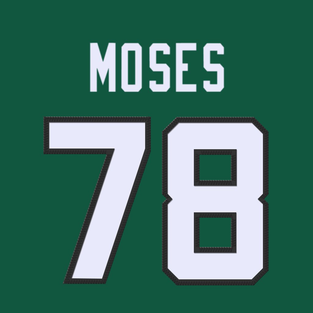 New York Jets OL Morgan Moses is wearing number 78. Last worn by Laken Tomlinson. #TakeFlight