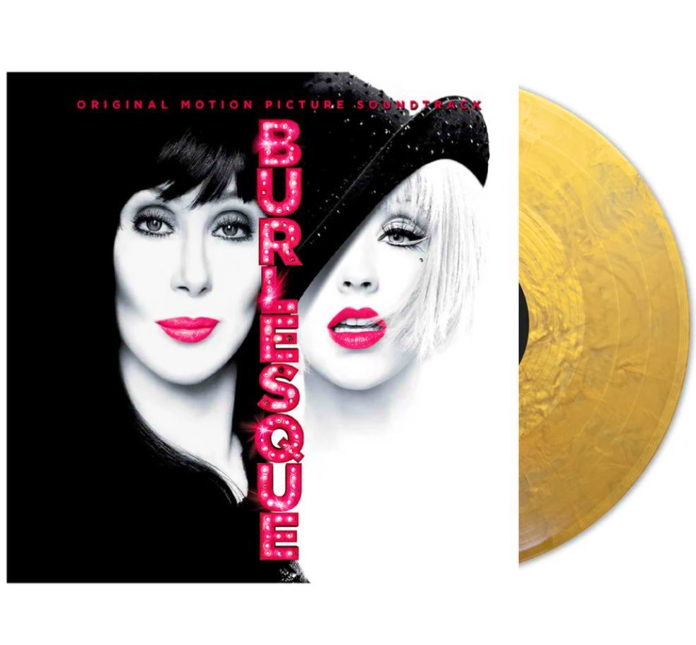 .@xtina & @cher Burlesque - OST - Metallic Gold Vinyl Album is now available for pre-order now through Real Gone Music. Official release date June 07, 2024. realgonemusic.com/products/burle…