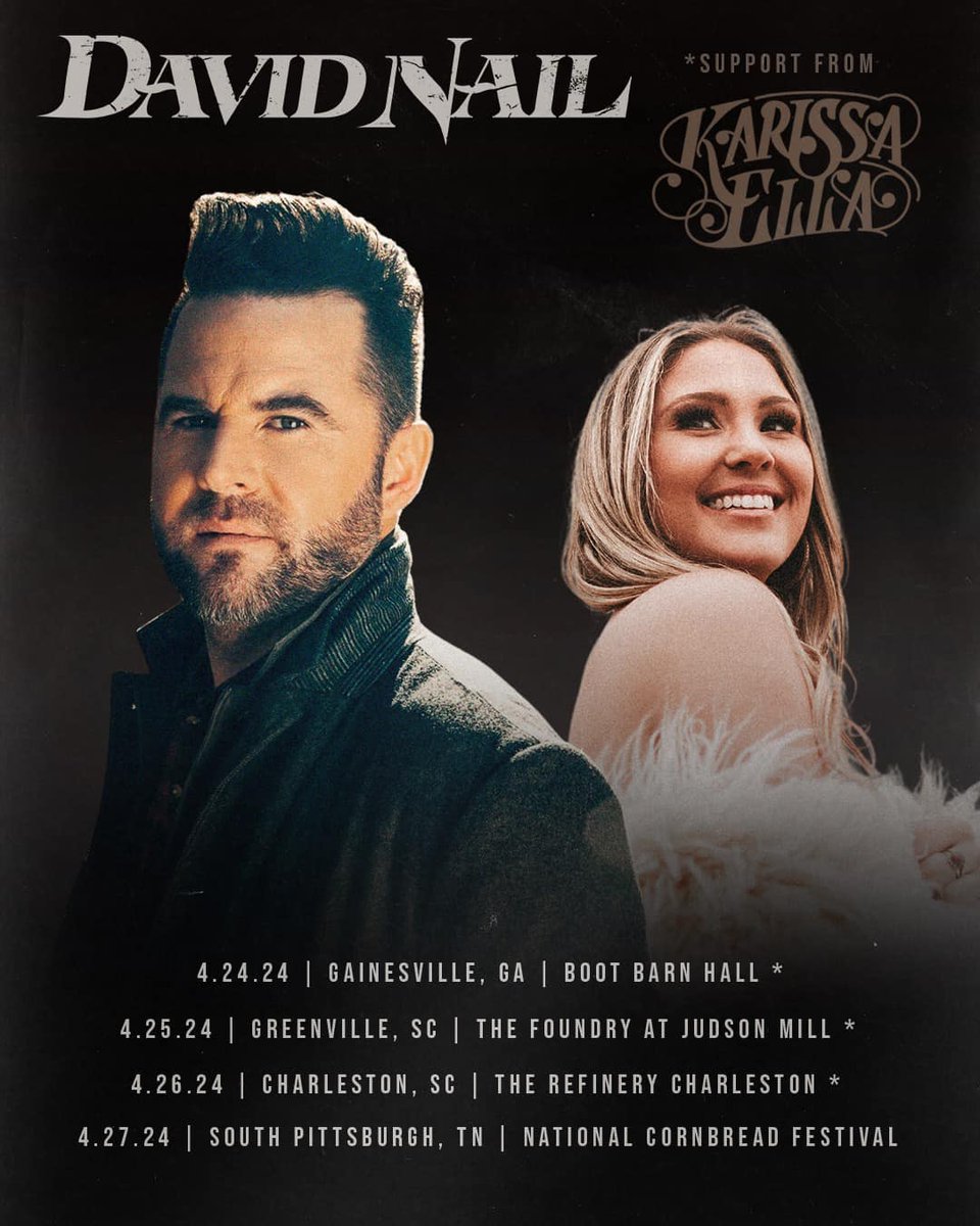 Where will I see you this month? Grab your tickets at davidnail.com and let me know in the comments! DN #Tour #LiveMusic #CountryMusic