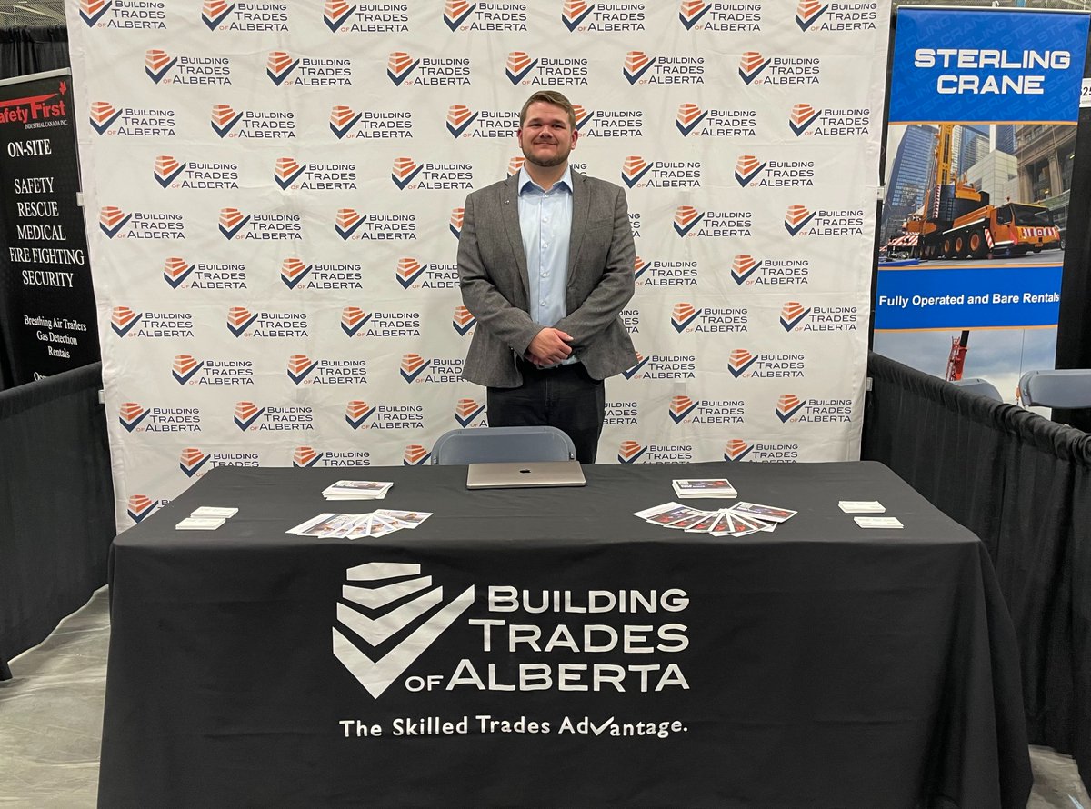 Sherwood Park and the surrounding areas are a great hub for the skilled trades. Lots of great conversations about the opportunities in unionized construction at the @shpkchamber trade fair. #buildingtradesofalberta #shpk #sherwoodpark #StrathCo #strathconacounty