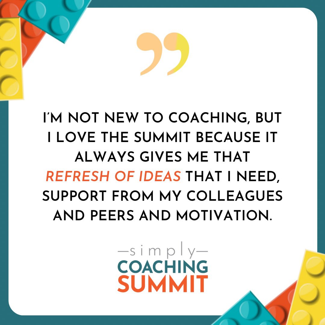 We are creating a culture of coaching that seeks to create change! We encourage new and fresh ideas and the Simply Coaching Summit provides a space to hear from game-changing speakers, leaders, and your peers on what’s working and what’s not! simplycoachingsummit.com