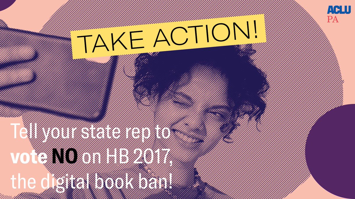The Pa. House is considering a bill to severely censor young people’s access to social media content. Tell your state rep to vote NO!: votervoice.net/ACLUPA/Campaig…