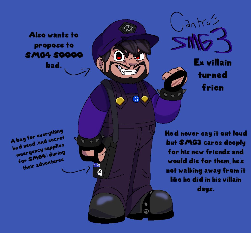 You didn’t think I’d leave out our favorite purple fella, did you? #smg4 #smg4fanart #smg3 #smg3fanart #smg34 #smg43