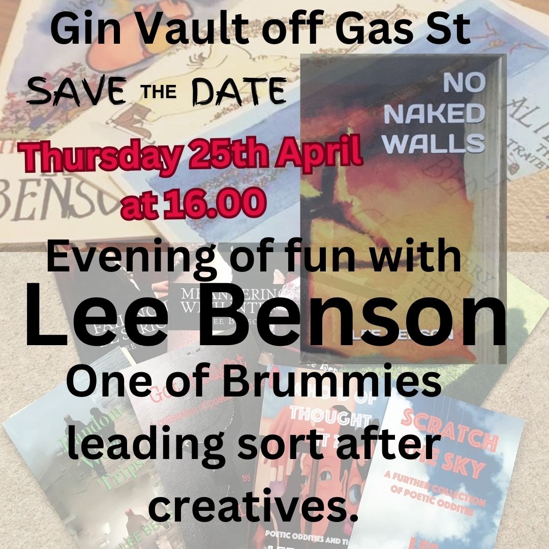 Be entertained for the night by @leebenson55 as a brummie he has over 20 yrs in the #Creative business. You be laughing your head off by the end of the night. @artisanalchemy @handmaiduns @bohobanshees @Feltip1982 @MazArtistry @joelycett @Owen_de_Visser