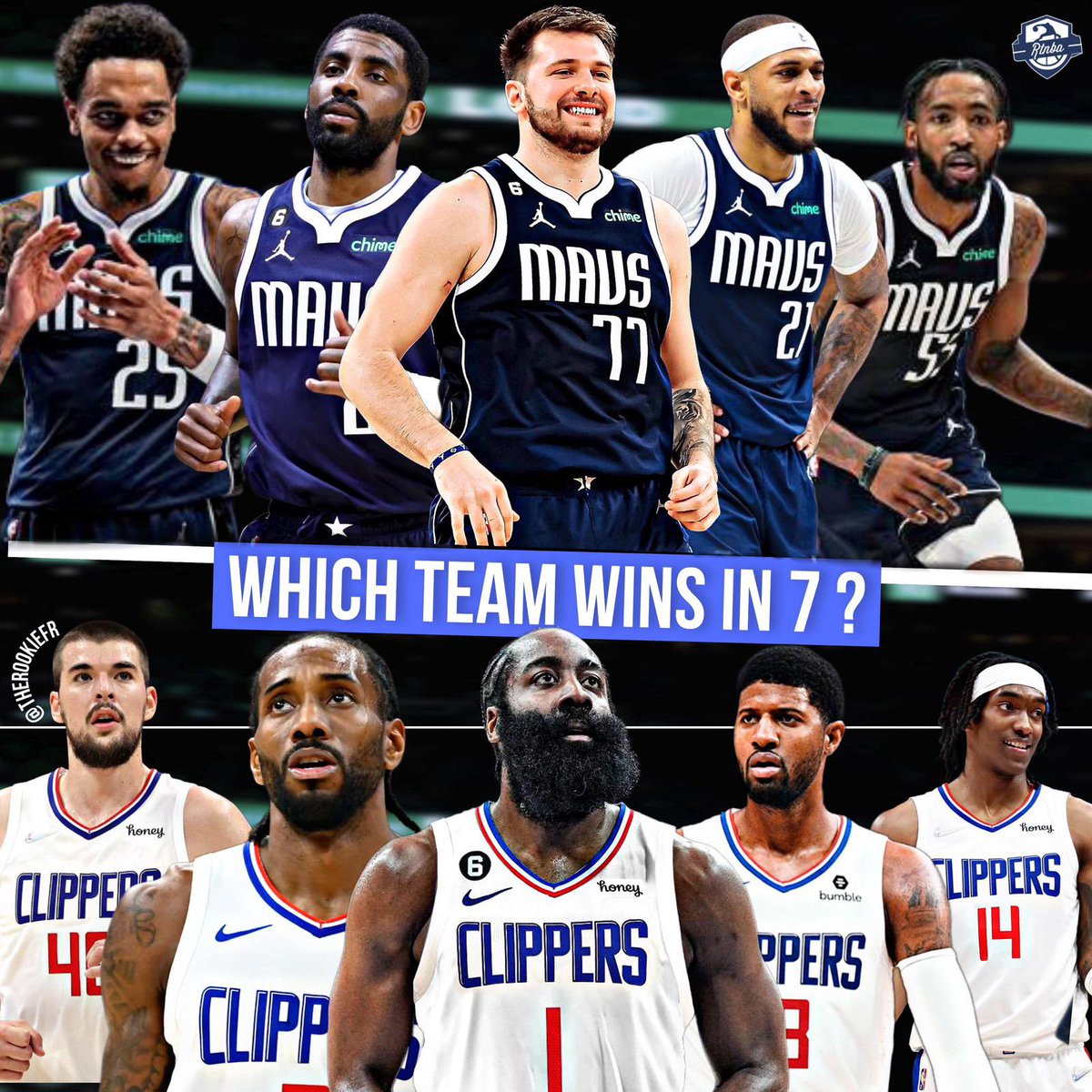 Mavericks vs Clippers are locked into a first-round matchup. Which team wins? 🍿