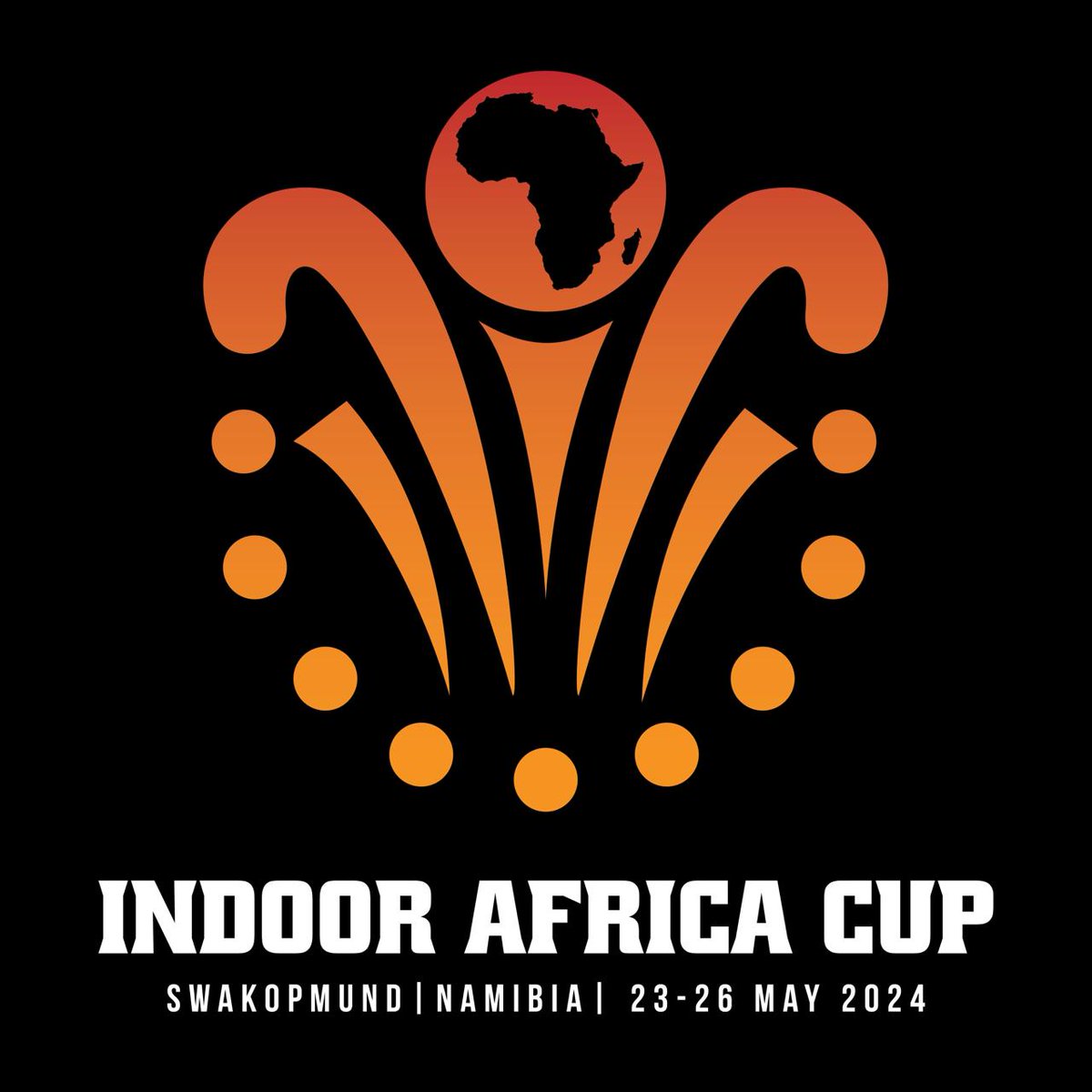 Indoor Africa Cup [IAC] 2024 (M&amp;W) Logo revealed.
The #IAC2024 takes place in Swakopmund, Namibia 🇳🇦 during the period 23-26 May 2024 and is the Qualifier for the <a href="/FIH_Hockey/">International Hockey Federation</a> Indoor World Cup 2025.
Participating teams (M/W) from: Botswana 🇧🇼 Namibia 🇳🇦 South Africa 🇿🇦 Zimbabwe 🇿🇼
