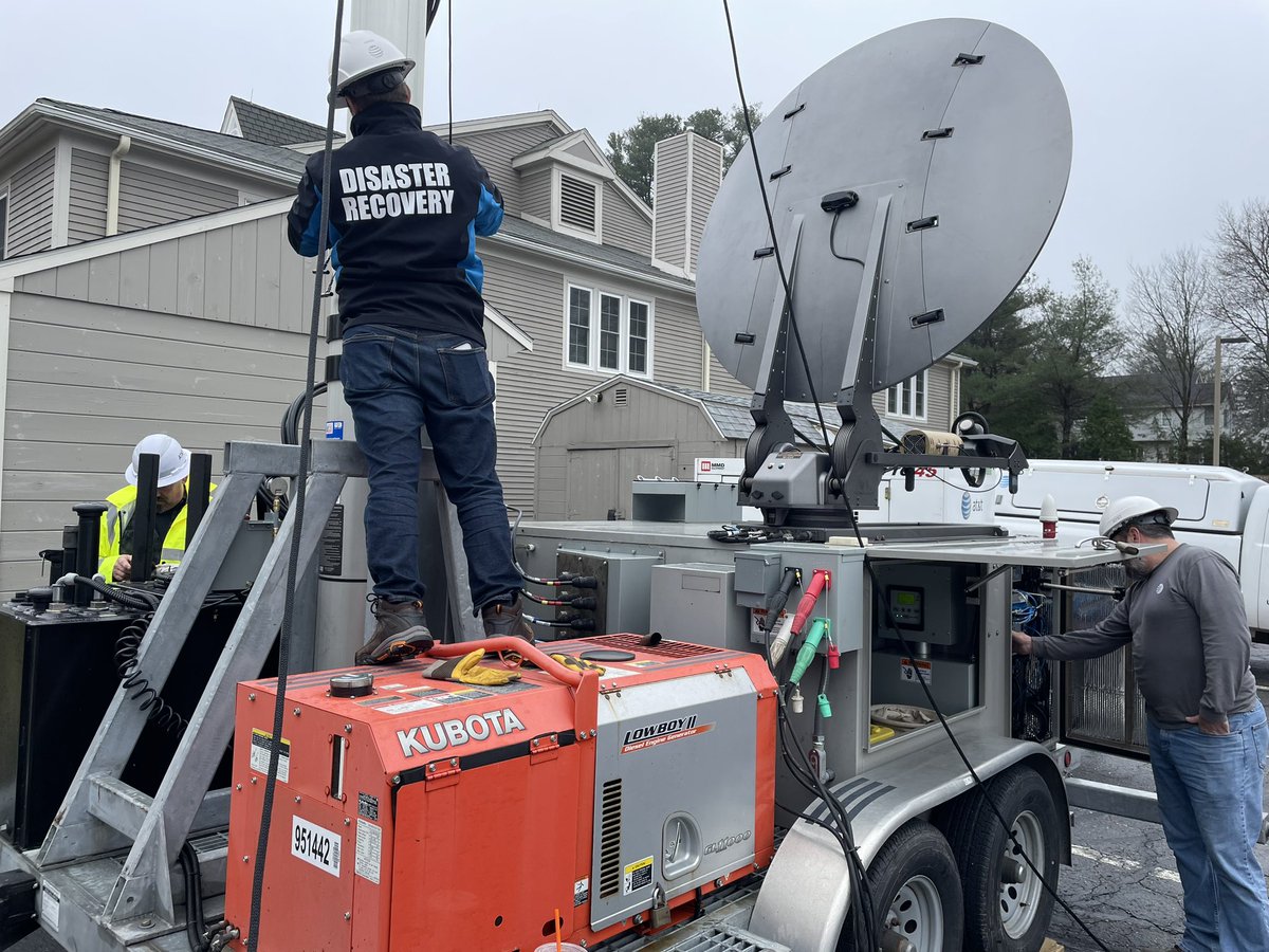This morning, the FirstNet ROG Team was in Hopkinton, MA deploying a SatCOLT in preparation for the Boston Marathon. With more than 150 dedicated deployable solutions, we ensure that first responders have reliable connectivity during planned events &amp; emergencies. #BostonMarathon