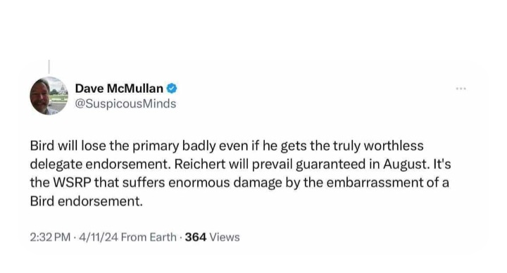 So now the objective is to invalidate the delegates. Good lord. Talk about destroying our party! Dave McMullan needs to be removed.