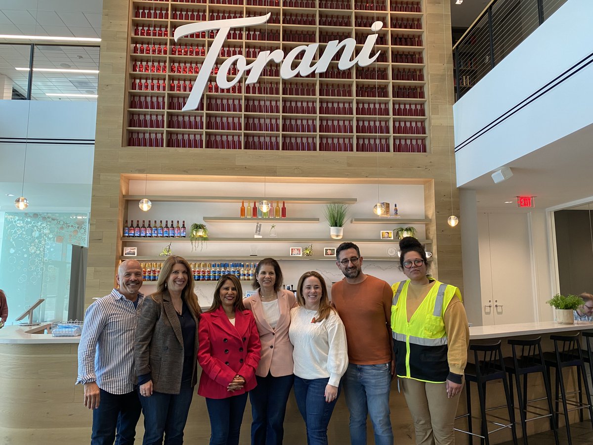 #AD20 is home to great manufacturing companies! This week, I toured Torani's headquarters & factory in San Leandro, which was an opportunity to learn about the issues that impact the company, as well as their syrup making process. Thank you Torani for the sweet tour! @torani