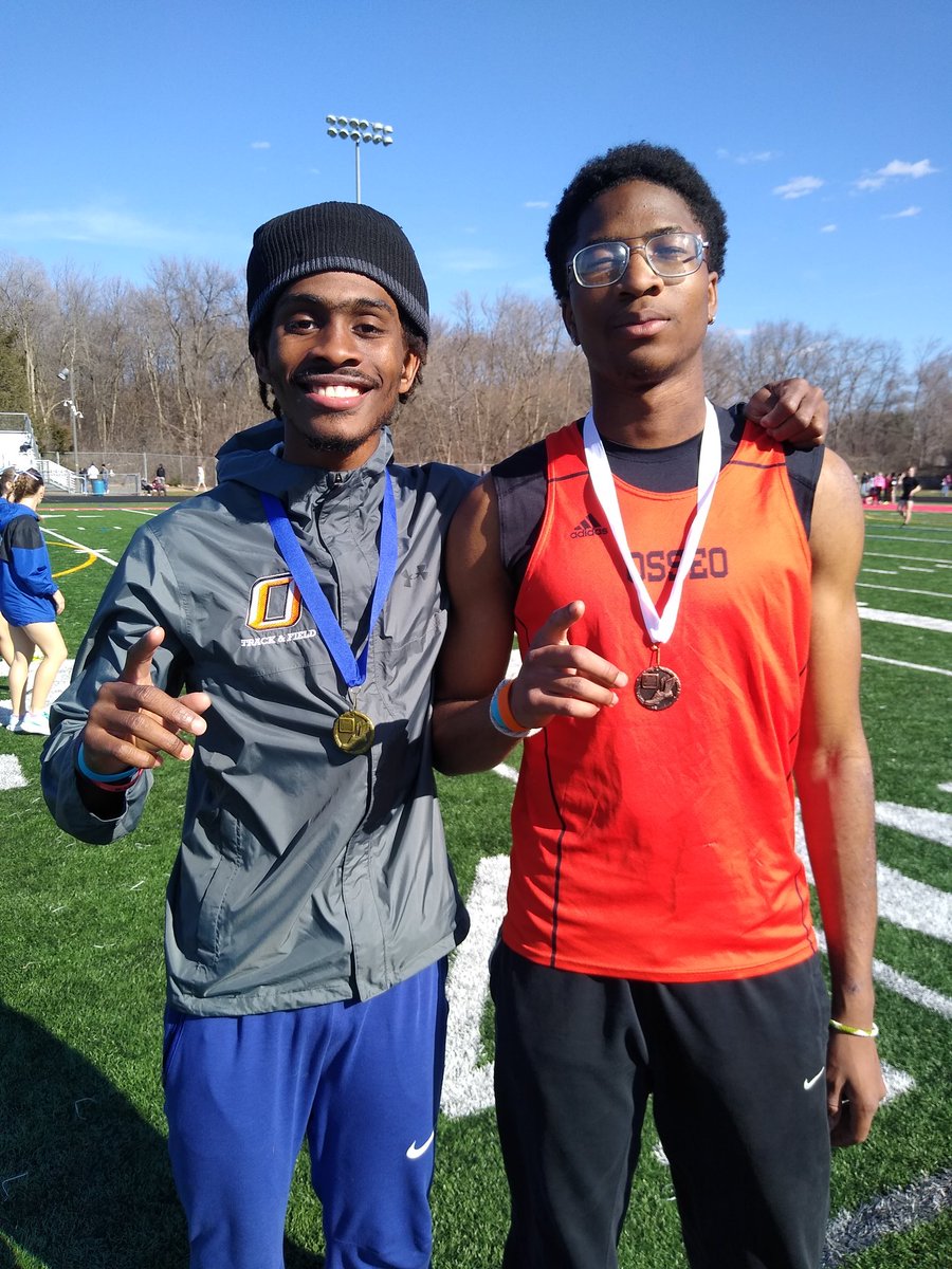 110 Hurdles top 3, Linton McPherson 1st in 14.78 and 3rd for Emeka Attama in 16.16 at Armstrong Invite. @OSHorioles