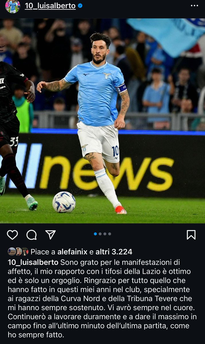 Così #LuisAlberto su Instagram: