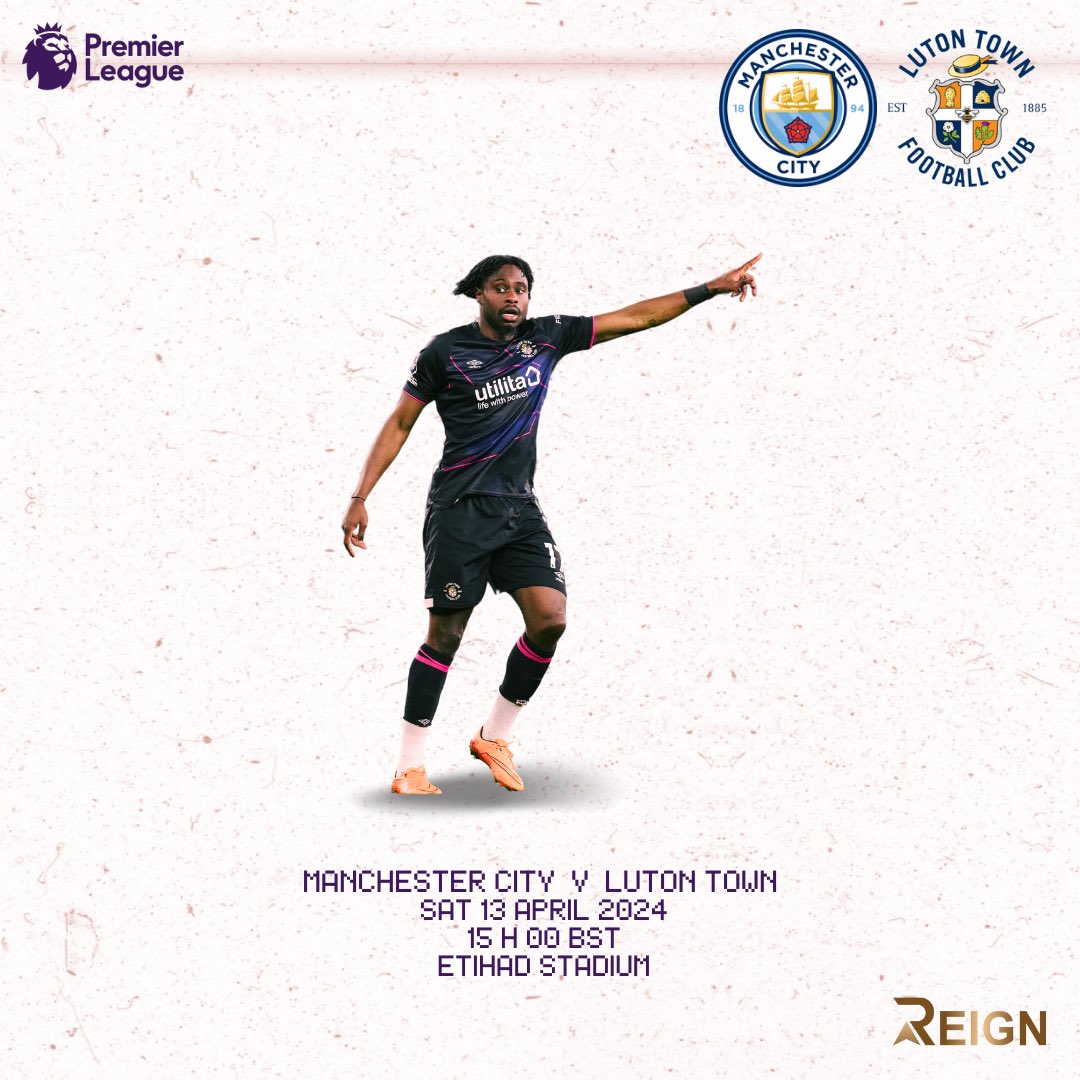 We’re in Manchester to face the Premier League champions. Safe travels to all Hatters heading to the Etihad. #PRM #COYH #MCILUT