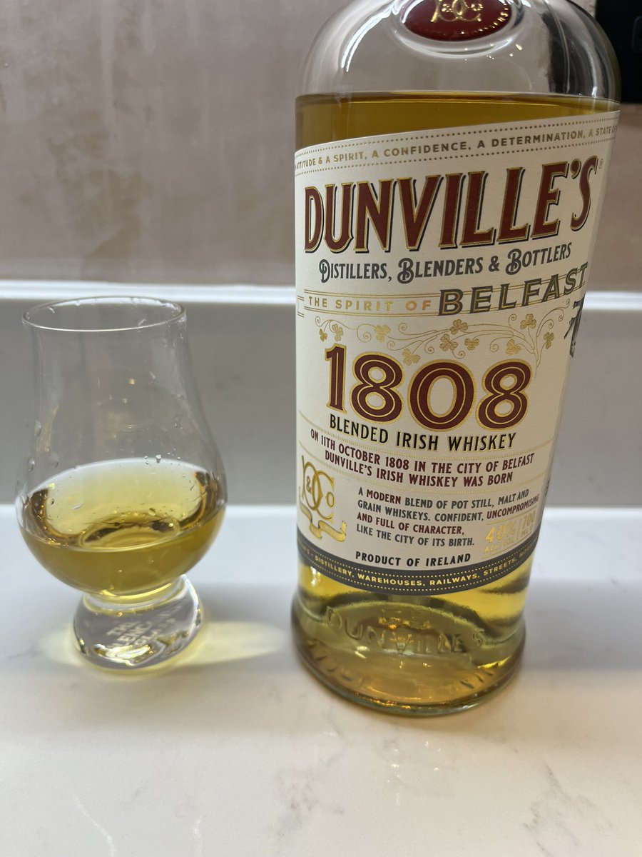 2nd #FridayNightDram is @DunvilleWhiskey 1808 👍