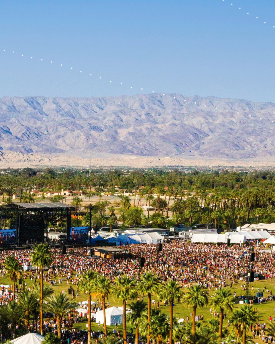 Festival season is officially back! Here's to Day 1 of @coachella! Which artist are you most excited to see this weekend? ☀️🎡🌴