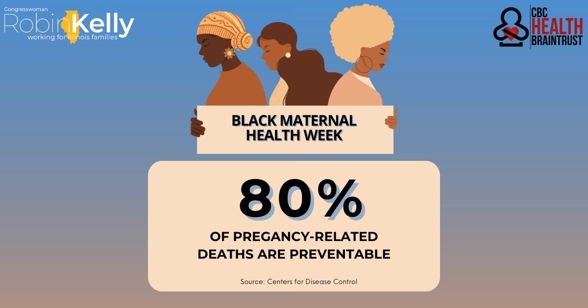 In the United States, Black women are 3x more likely to die from pregnancy complications than white women — this is unacceptable. This #BlackMaternalHealthWeek, I am proud to say that I am an original cosponsor of the #CAREForMomsAct to ensure quality care for Black mothers.