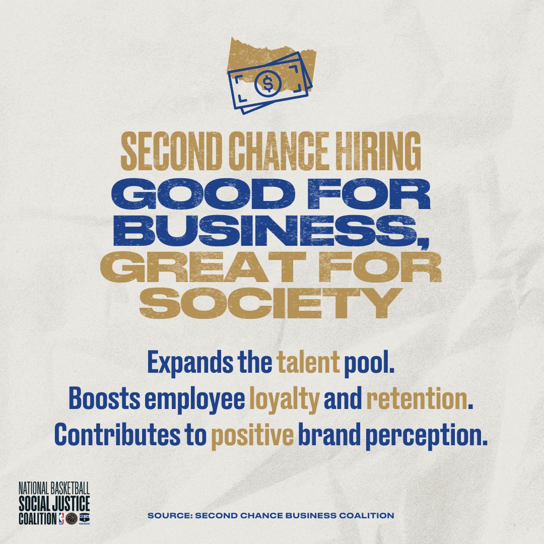 Hiring justice-impacted individuals isn't just good ethics—it's smart business. Let's fill job gaps, reduce recidivism, and build stronger communities together. #SecondChanceMonth #SecondChanceHiring