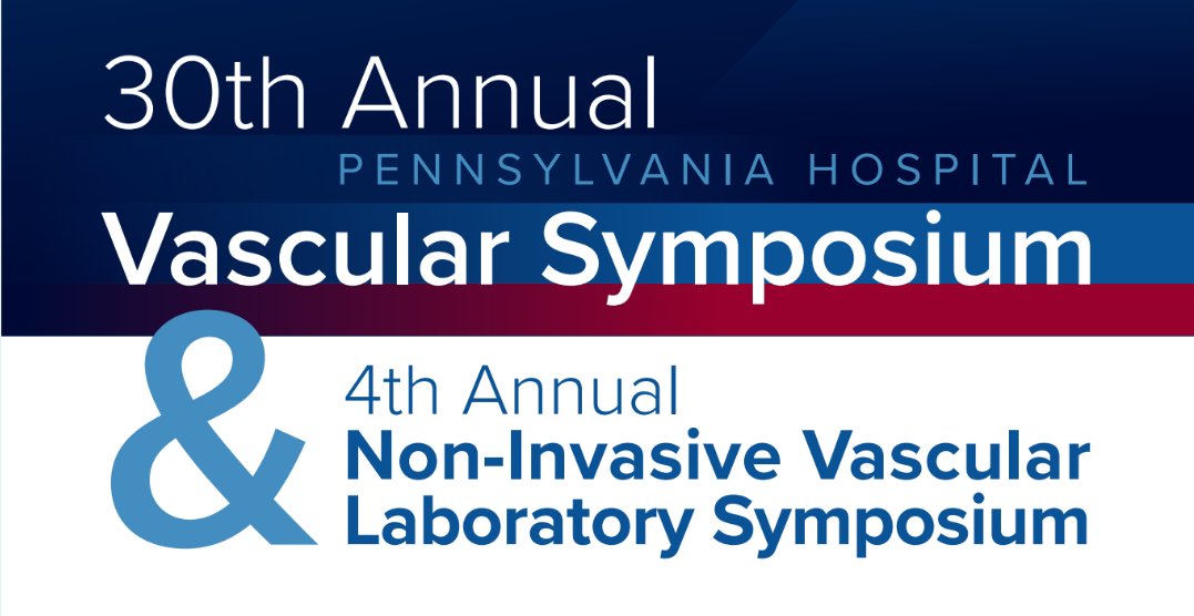 Don't miss our expert-led symposiums next week! 🗓️ April 19-20th 30th Annual Pennsylvania Hospital Vascular Symposium 🗓️ April 20th 4th Annual Pennsylvania Hospital Non-Invasive Laboratory Symposium Learn more & register➡️ spr.ly/6011wQflN