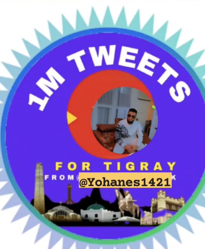 Our Hero⤵️
@Yohanes1421 ,Thank you for your valuable dedications in the digital diplomacy by contributing 
#OneMillionTweetsForTigray to raise global awareness about #TigrayGenocide,#TigrayEthnicCleansing, WarCrimes&CrimesAgainst Humanitycommitted against the people ofTigray.🙏🏽❤️