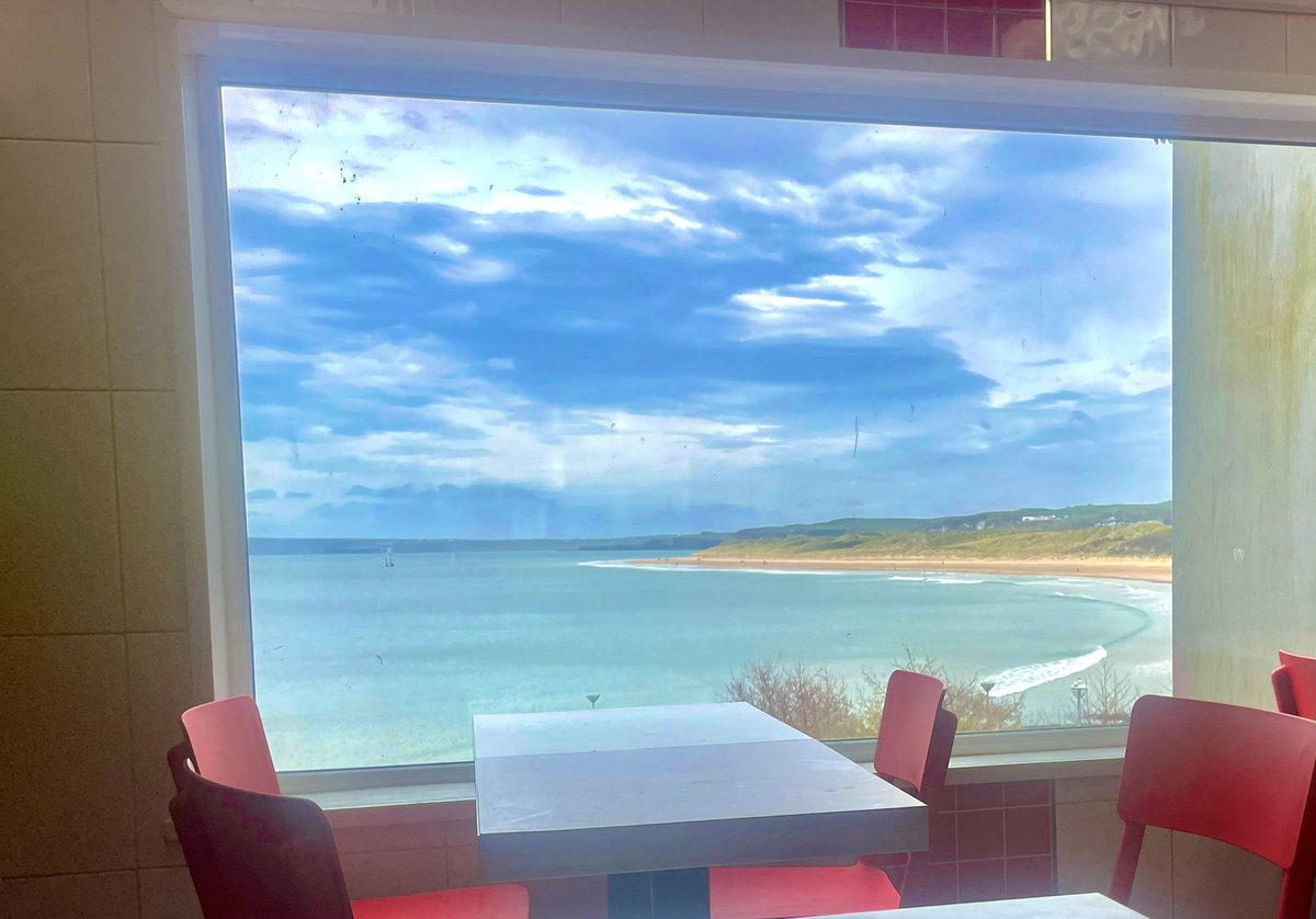 Is this the best window view in a chip shop ?? Mr Chips Portrush #chipshop #chipshops #chippie #mrchips #portrush #portmagic #fishsupper