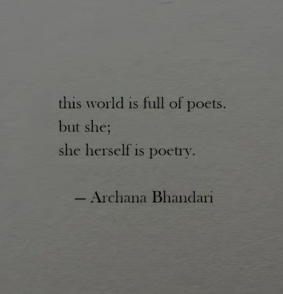 — Archana Bhandari