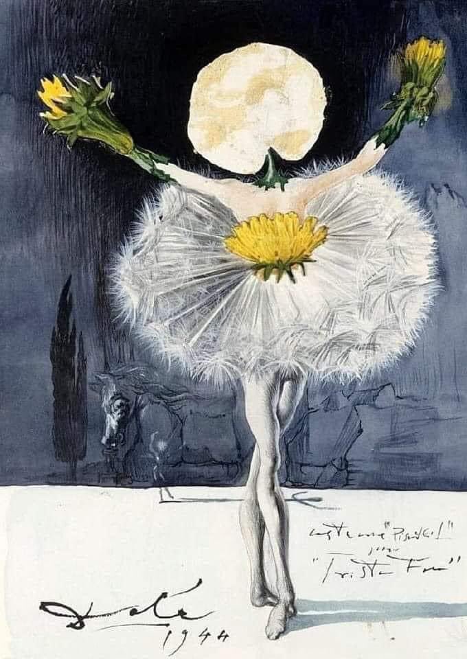 Salvador Dali, Flower Woman, 1944