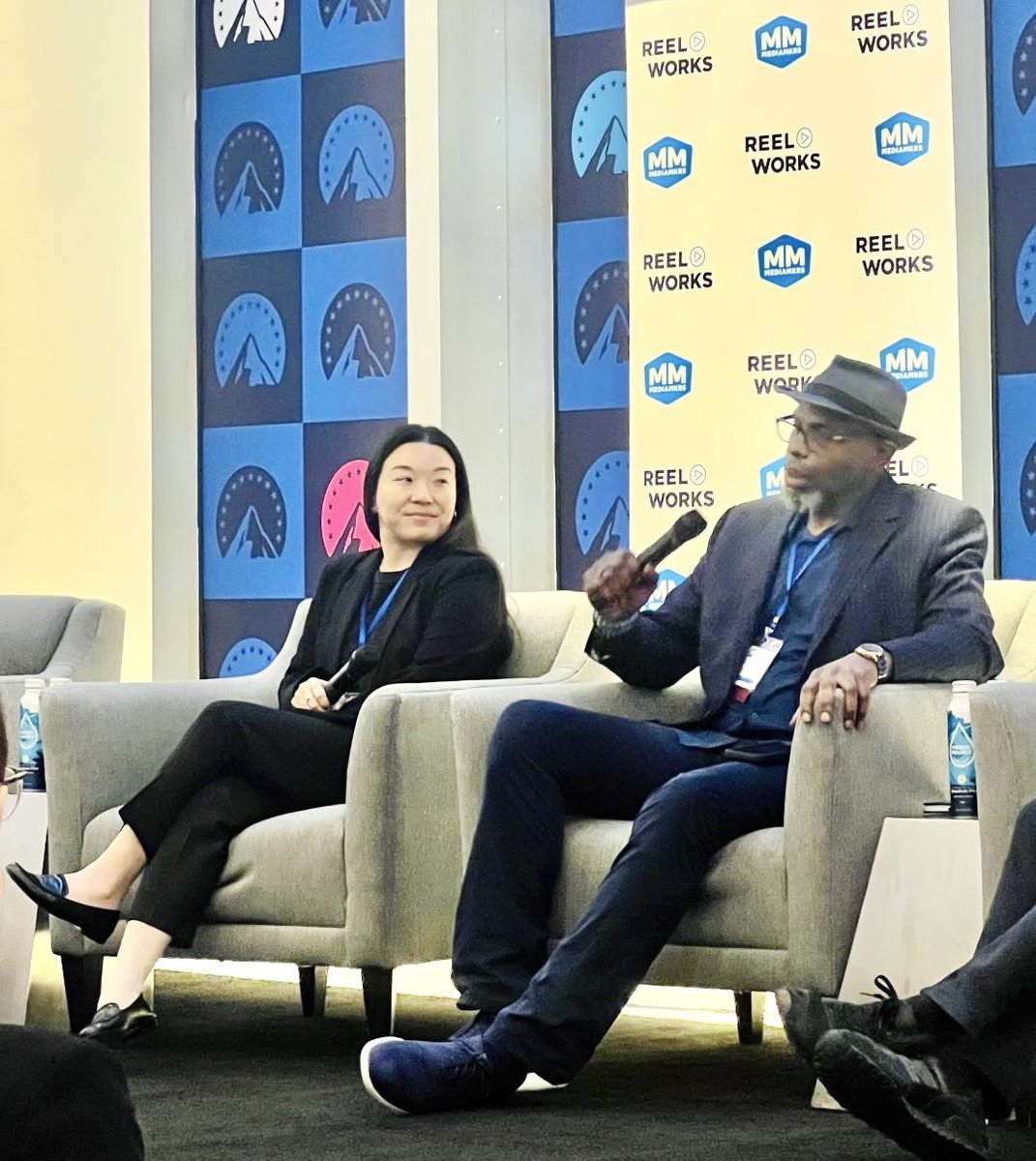 SilvercupNYC's tweet photo. What an inspiring day at the MediaMKRS Summit, courtesy of Reel Works! Such an honor to have our own Irene Phan from The MBS Group speak about the evolving landscape of our industry & how we’re fostering a more diverse and inclusive workplace #mediamkrs #reelworks https://t.co/lGAPHYRgXq