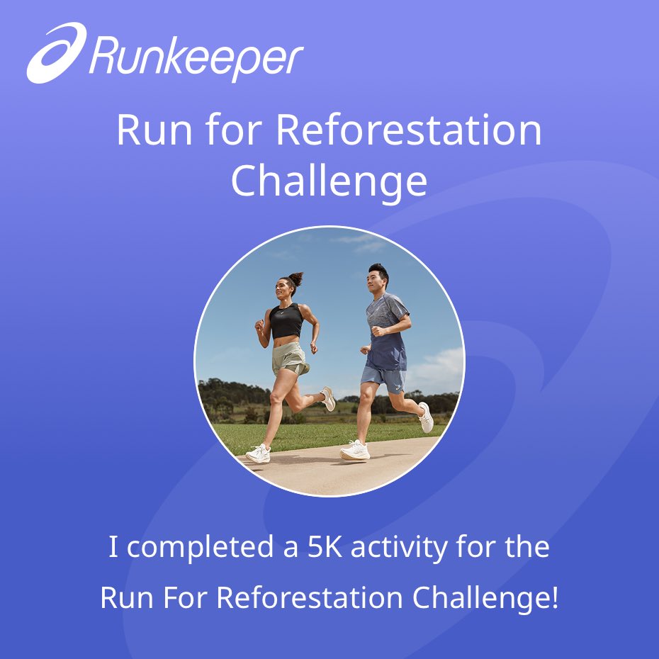 I’m a walk/runner with #Sarcoidosis ⁦@saysarcoidosis⁩ ⁦@StopSarcoidosis⁩ in the 5k at the ⁦@downtowncalgary⁩ Join me in the #Run for #Reforestation Challenge with @onetreeplanted in the ASICS @Runkeeper app to help plant 75,000 trees! #TrainWithRunkeeper #yyc