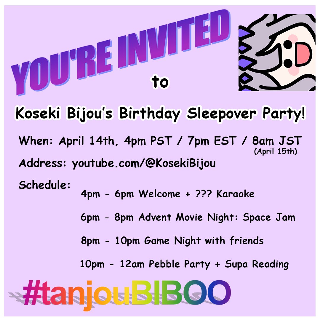 You're Invited 🫵🎉🎂 #tanjouBIBOO