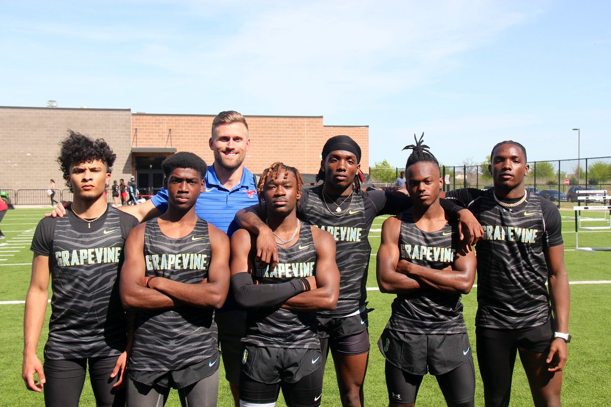 4x100 team is headed to Lubbock for the Regional Meet! Decided to pop off a big PR at 41.76! So excited and happy for these dudes! @RyanHamilton006 @GCISD_Athletics