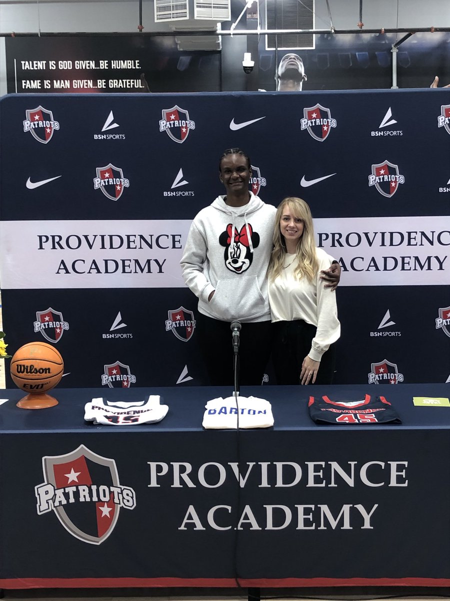Great day celebrating with Ejiro and the Providence community as she signs to continue her athletic and academic development at Barton County CC