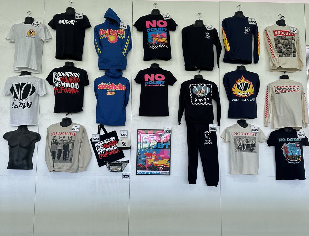 The No Doubt merchandise tent is open all weekend at @coachella. Come check it out! #Coachella