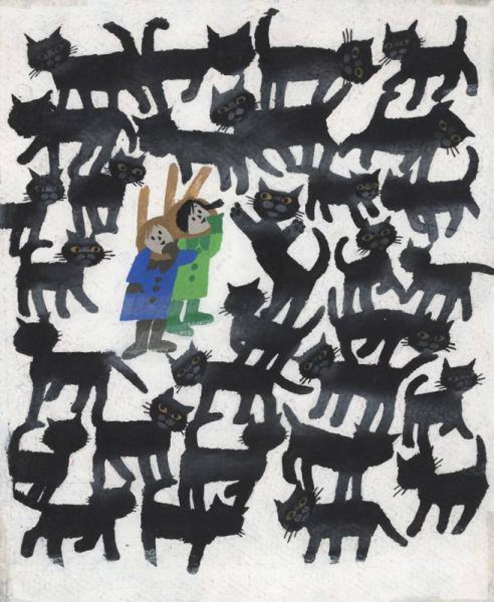 Teresa Wilbik (Polish, b.1938)
#caturday