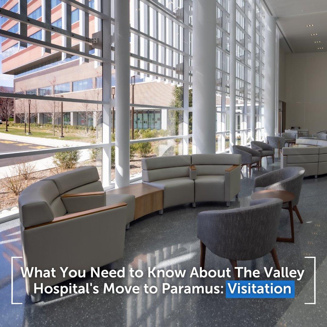 On Sunday, April 14, The Valley Hospital will be moving to its new Paramus location. As a result, visiting hours will be modified for both the Ridgewood and Paramus hospitals on that day to ensure a safe and secure transfer of patients. Learn more: valleyhealth.com/patients-visit….