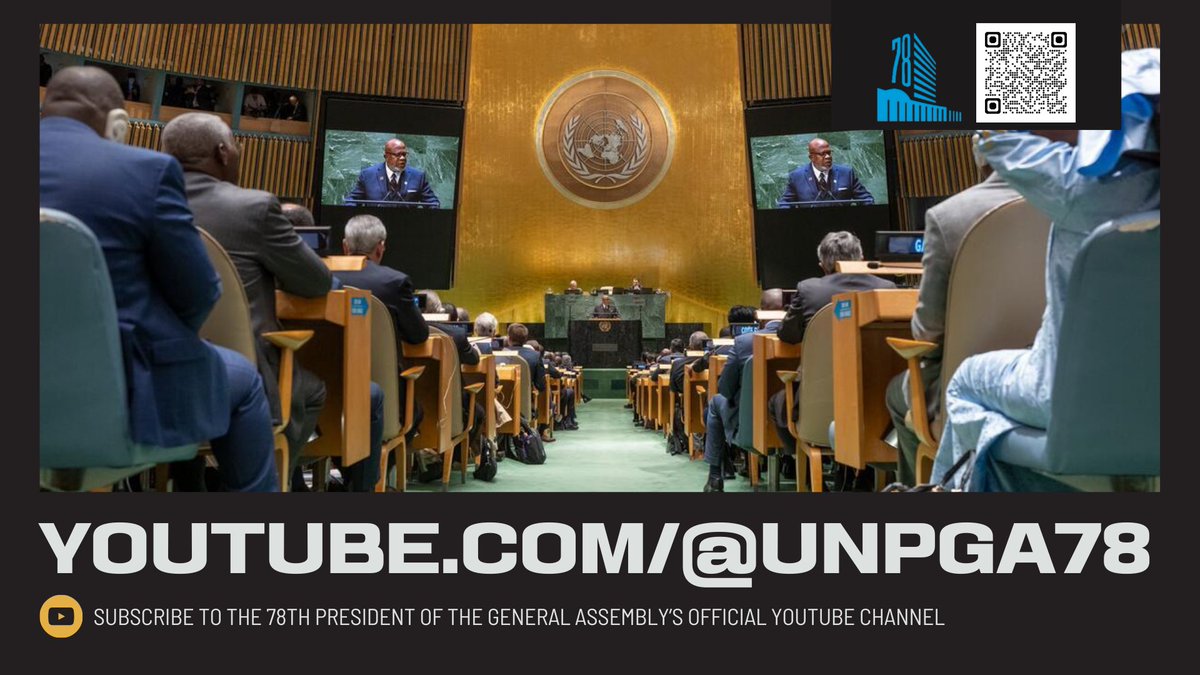 A key part of our work at the #UNGA is ensuring clear, transparent outreach to our global constituents. As we look to the first ever #UNGASustainabilityWeek, I encourage you to visit our YouTube channel, to access full videos of our speeches, visits, and events.…