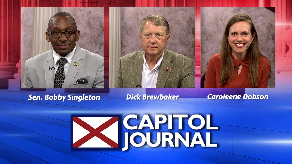 Tonight... We're covering another week in the Legislature, with movement on budgets and other key bills. Todd's guests: ▶️Senate Minority Leader Bobby Singleton on gambling & workforce ▶️AL-2 GOP candidates Dick Brewbaker & Caroleene Dobson Watch at 7:30 @APTV! #alpolitics