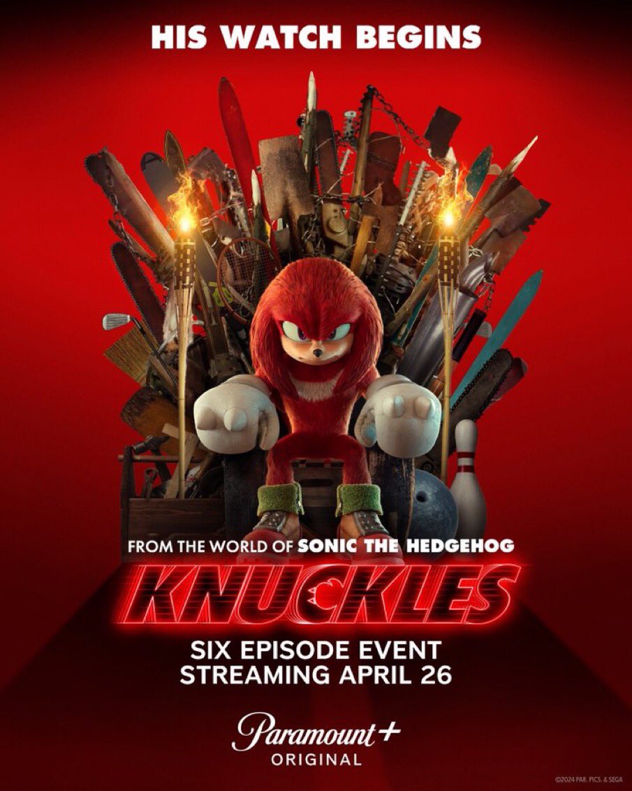 New poster for ‘KNUCKLES’

- Premieres April 26 on @paramountplus 

#Upcomingmovies #Knuckles #sonic #sonicx #newmovies