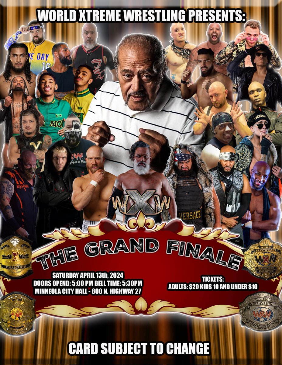 This company. This family. 
There hasn't been a more pivotal course I have taken in my career than to be mentored by the WILD SAMOAN himself AFA. Tomorrow, WXW may close, but the LEGACY will ALWAYS live on. PLEASE be there to support my FAMILIA, my POPS. 💙💙 
WXW FOREVER