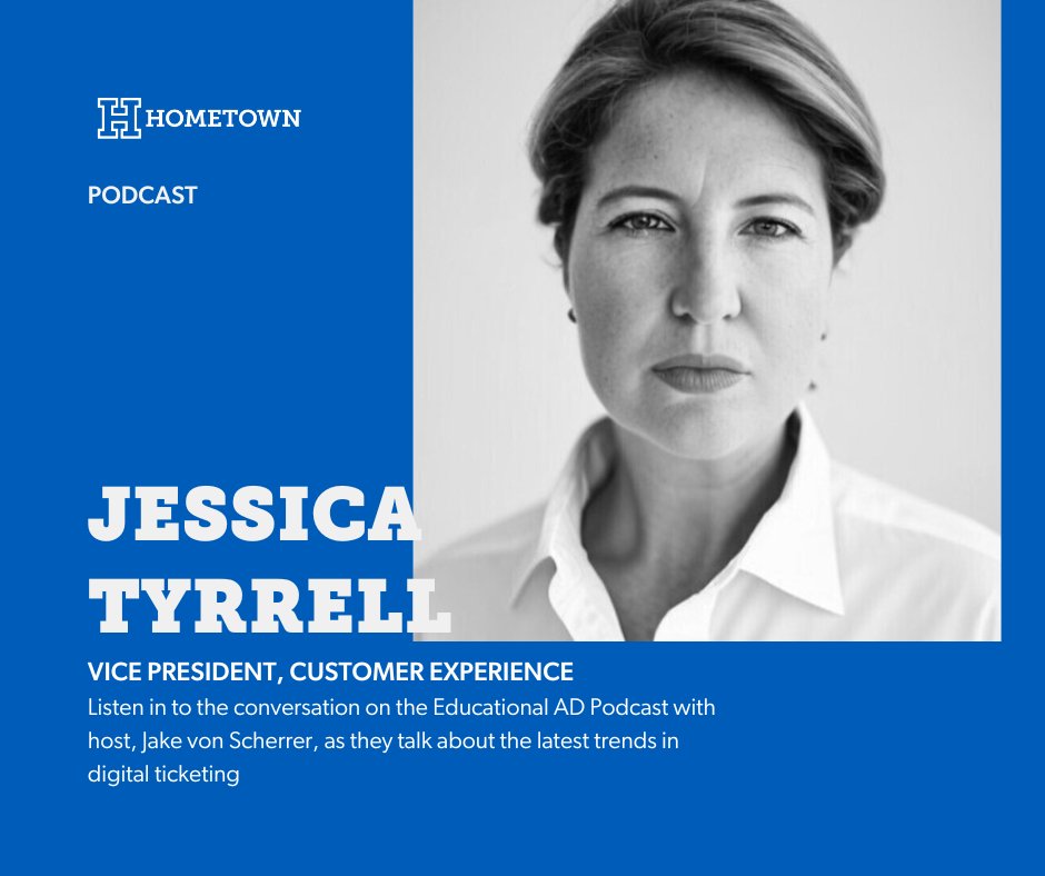 Our very own Jessica Tyrrell, VP of Customer Experience, joined @jakestouchdown to talk all things digital ticketing. From what sets HomeTown apart from the competition to future updates coming to the platform. You don't want to miss this! Listen now: ow.ly/hn7F50Rfn9g