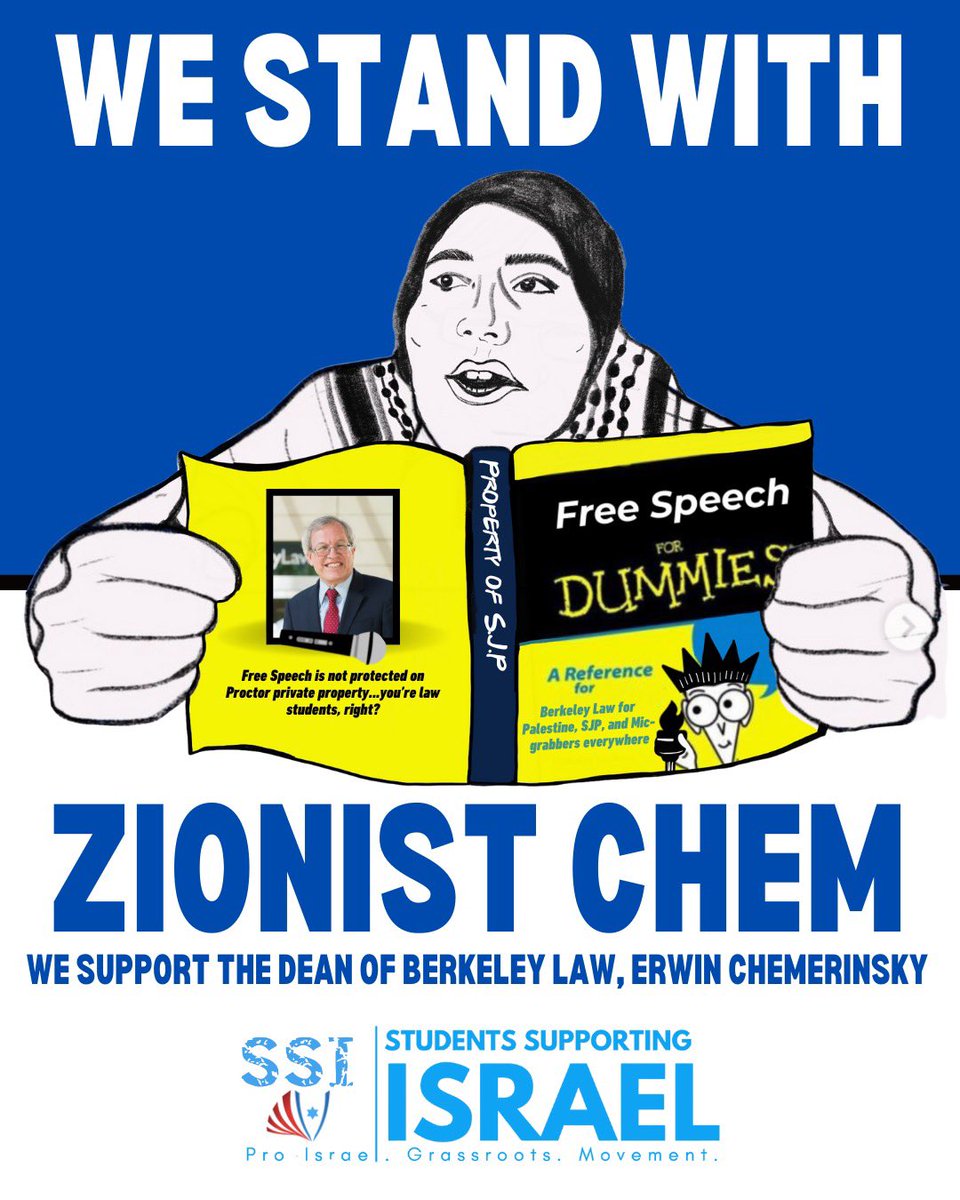 Mic drop 🎤 ….We stand with Zionist Chem. Shabbat Shalom & Am Yisrael Chai 🇮🇱🇮🇱🇮🇱 @UCBerkeley @BerkeleyLaw