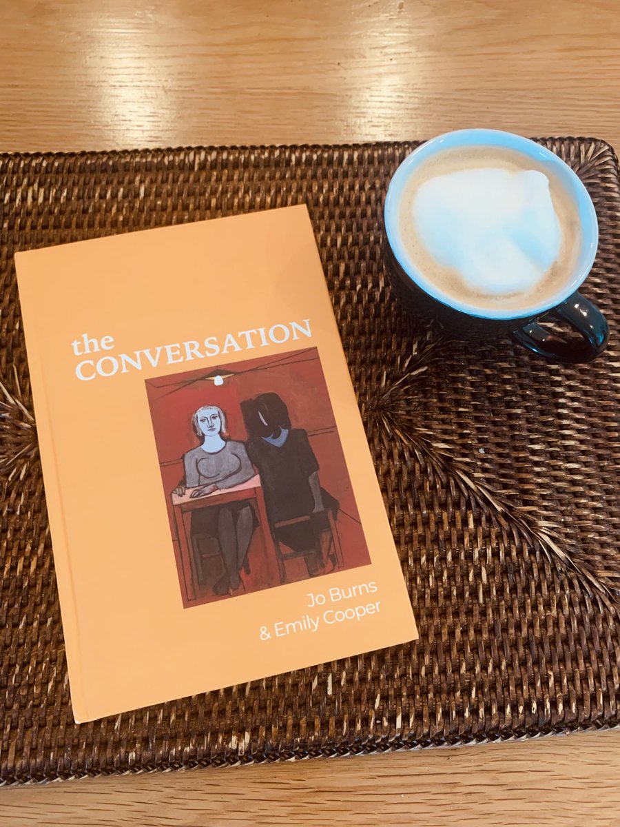 This is shaping up to be a great morning! Hot off the press is Jo Burns and ⁦@Emily_S_Cooper⁩ ‘s collaboration ‘The Conversation’ (Doire Press) 🔥🔥🔥
