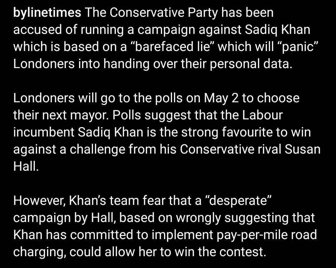 Shameful Tory lies to try and smear Sadiq Khan. @Conservatives resorting to deceit again because they've got nothing to offer except their scandals, corruption and outright criminal behaviour. #GTTO #ToryGaslighting #ToryLies #ToryCorruption #ToryCriminalsUnfitToGovern #ToryScum