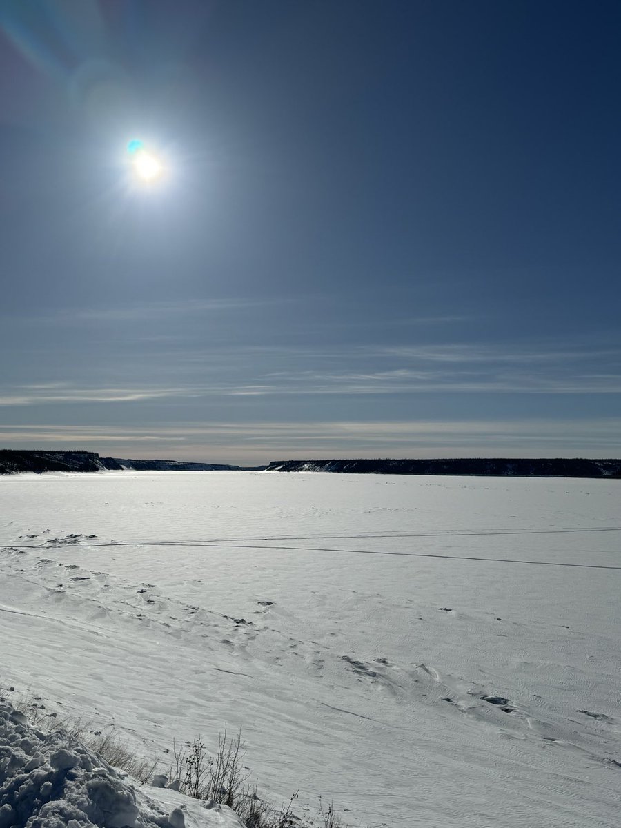 tephrafan's tweet image. Wrapping up two days of community meetings in Fort Good Hope today. Discussing permafrost, community hazards and supporting development of the community plan. Lots of issues increasing for the community as climate change impacts grow. Beautiful spring day. Great hospitality.