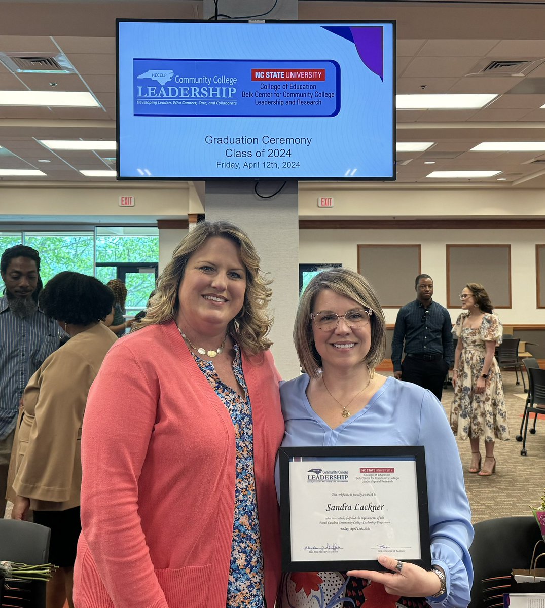 Celebrating @isothermal_edu’s own Dean of Students Sandra Lackner as she graduates from the North Carolina Community College Leadership Program this afternoon! We are fortunate to serve with such a dedicated advocate for our students!