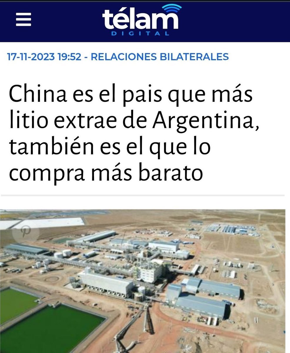 @ElTrumpista Le vamos a seguir regalando el Litio a los Chinos? NOOOOO!!!
#ElonLlevateTodoElLitioYA